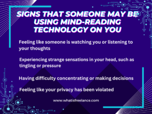 Signs that someone may be using mind-reading technology on you