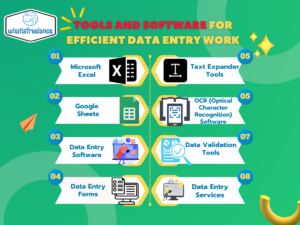 Tools and software for efficient data entry work